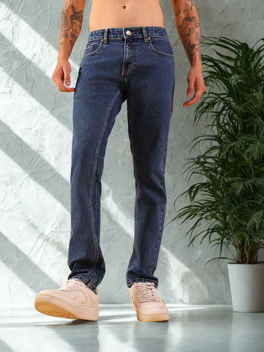 Men Slim Fit Jeans - Faded Indigo