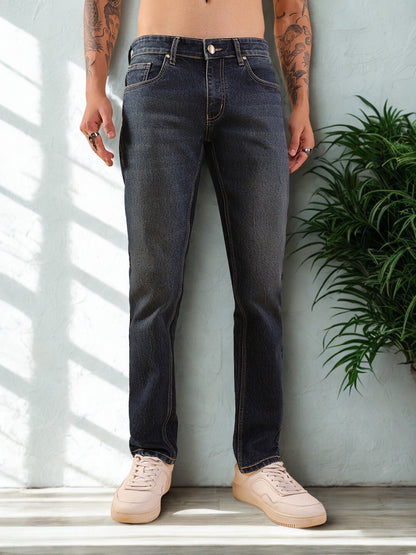 Men Slim Fit Jeans - Dark Indigo