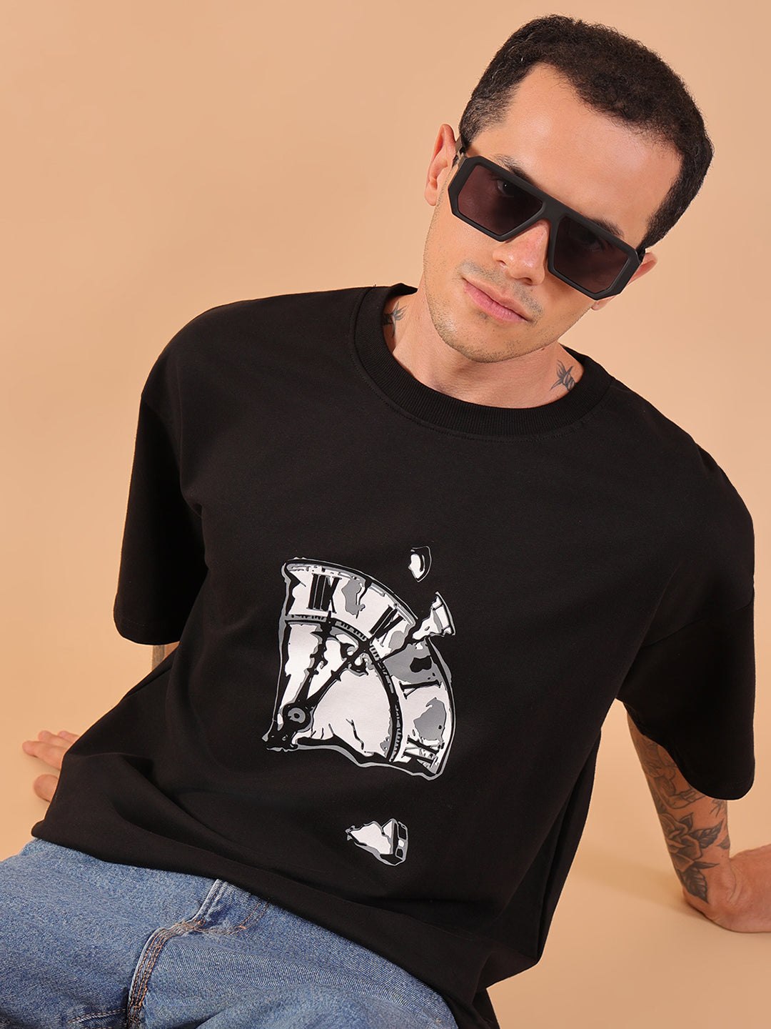 There Is Never Enough Time – Oversized Black T-Shirt | HangerLoop Unisex Streetwear Tee