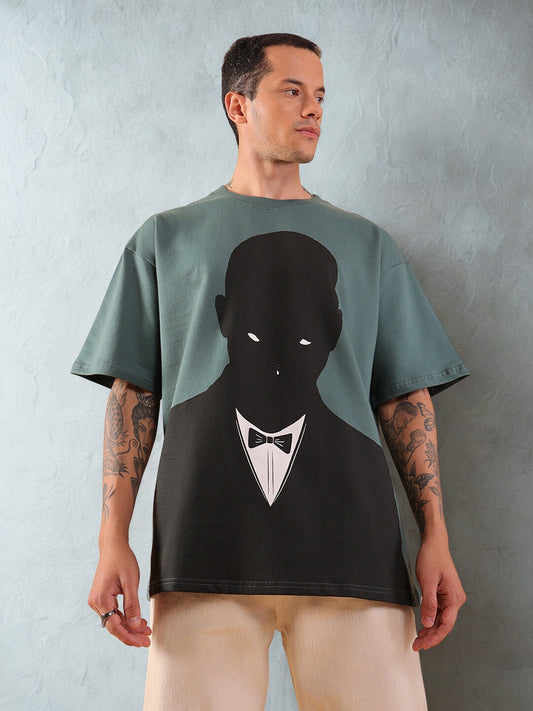 Sapphire Blue Oversized “Gentleman” T-Shirt | HangerLoop Unisex Streetwear Tee